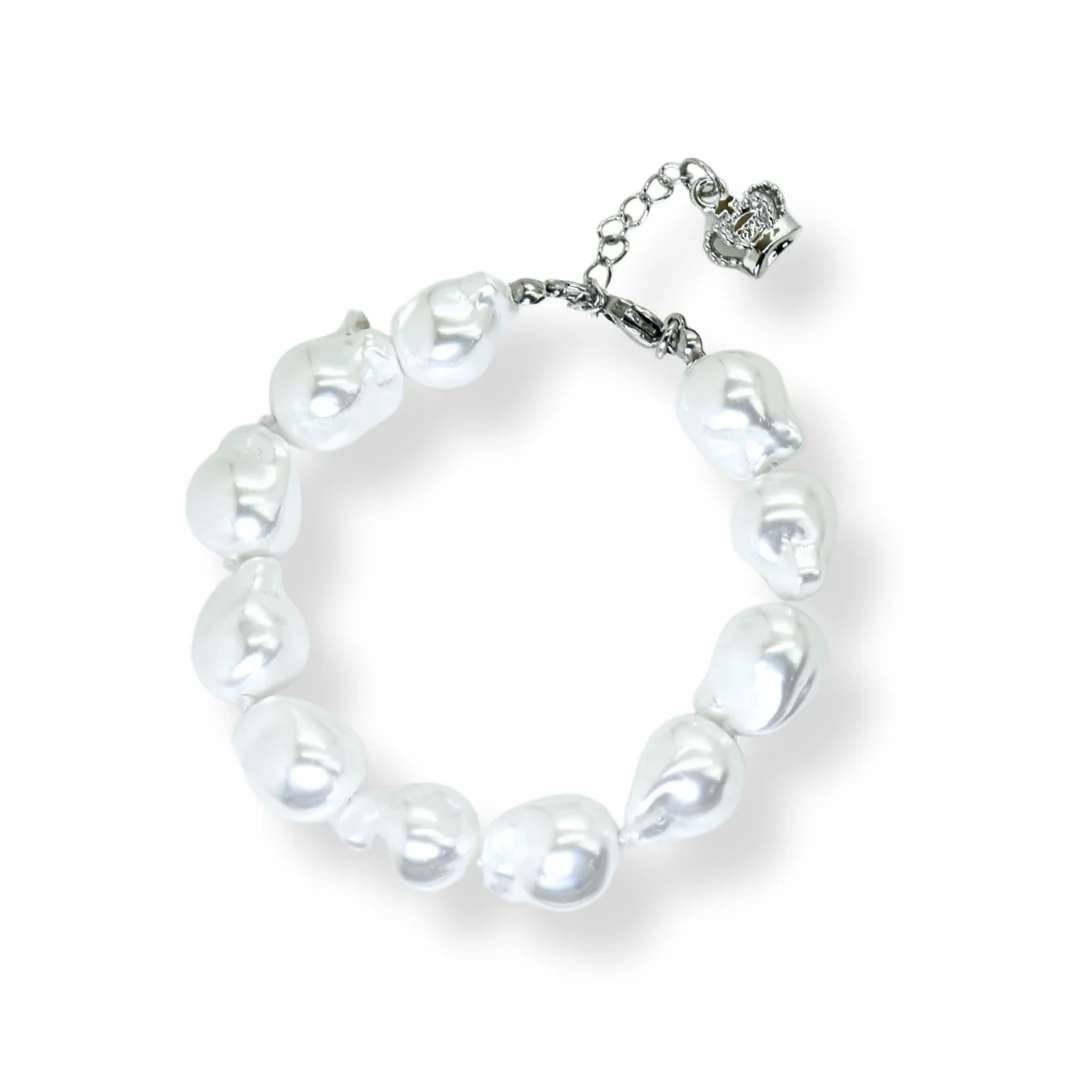 Asymmetrical Faux Pearl Bracelet - Image 2