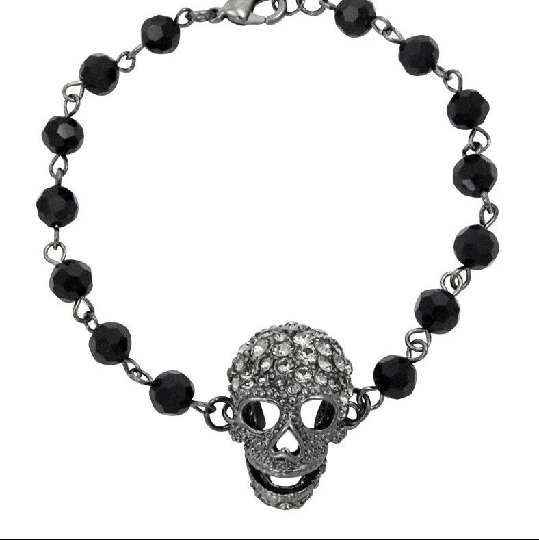Beaded Skull Bracelet - Image 2