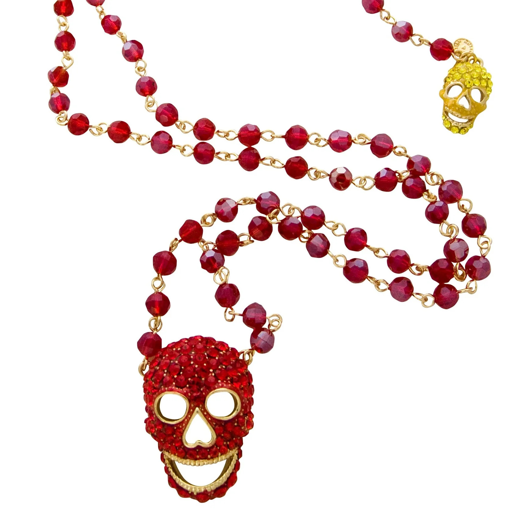 Beaded Skull Necklace - Image 4