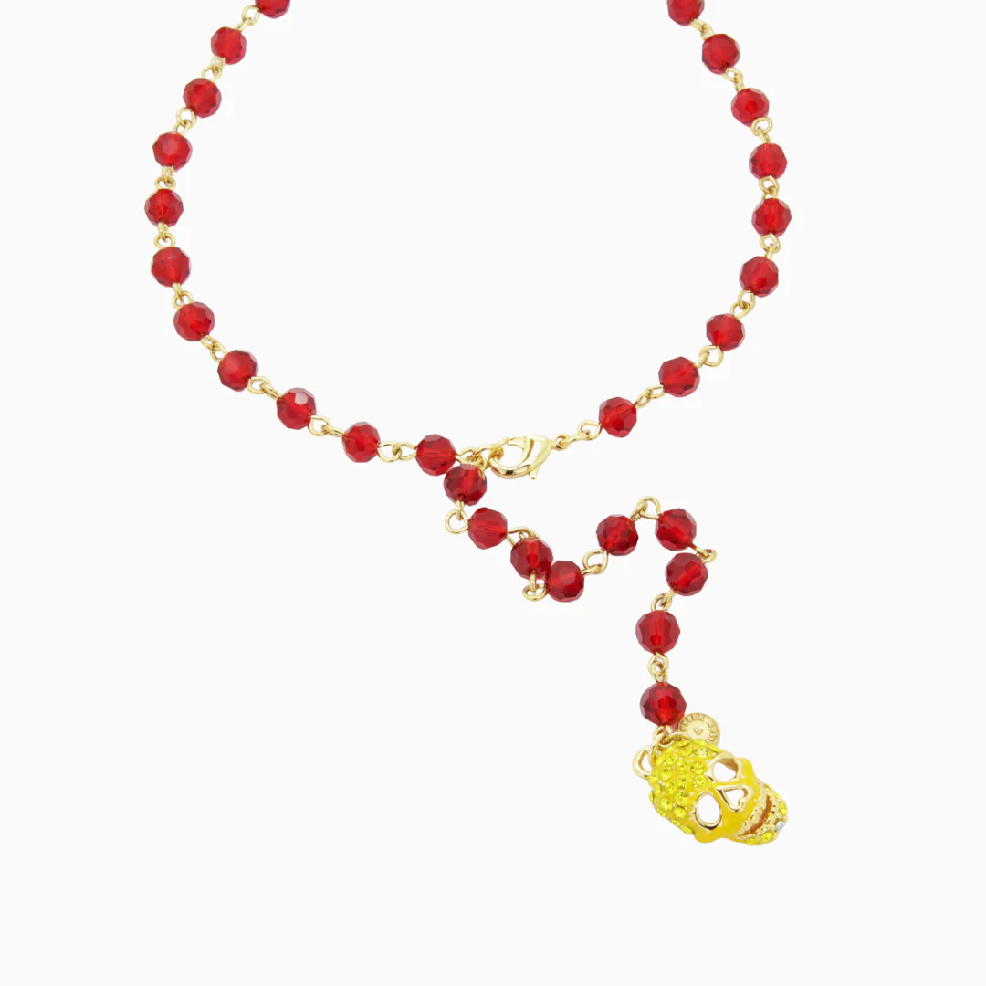Beaded Skull Necklace - Image 6