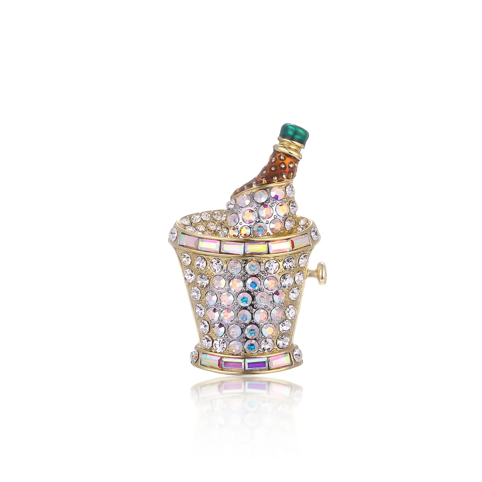 Celebration Champagne Bucket Brooch - Image 2