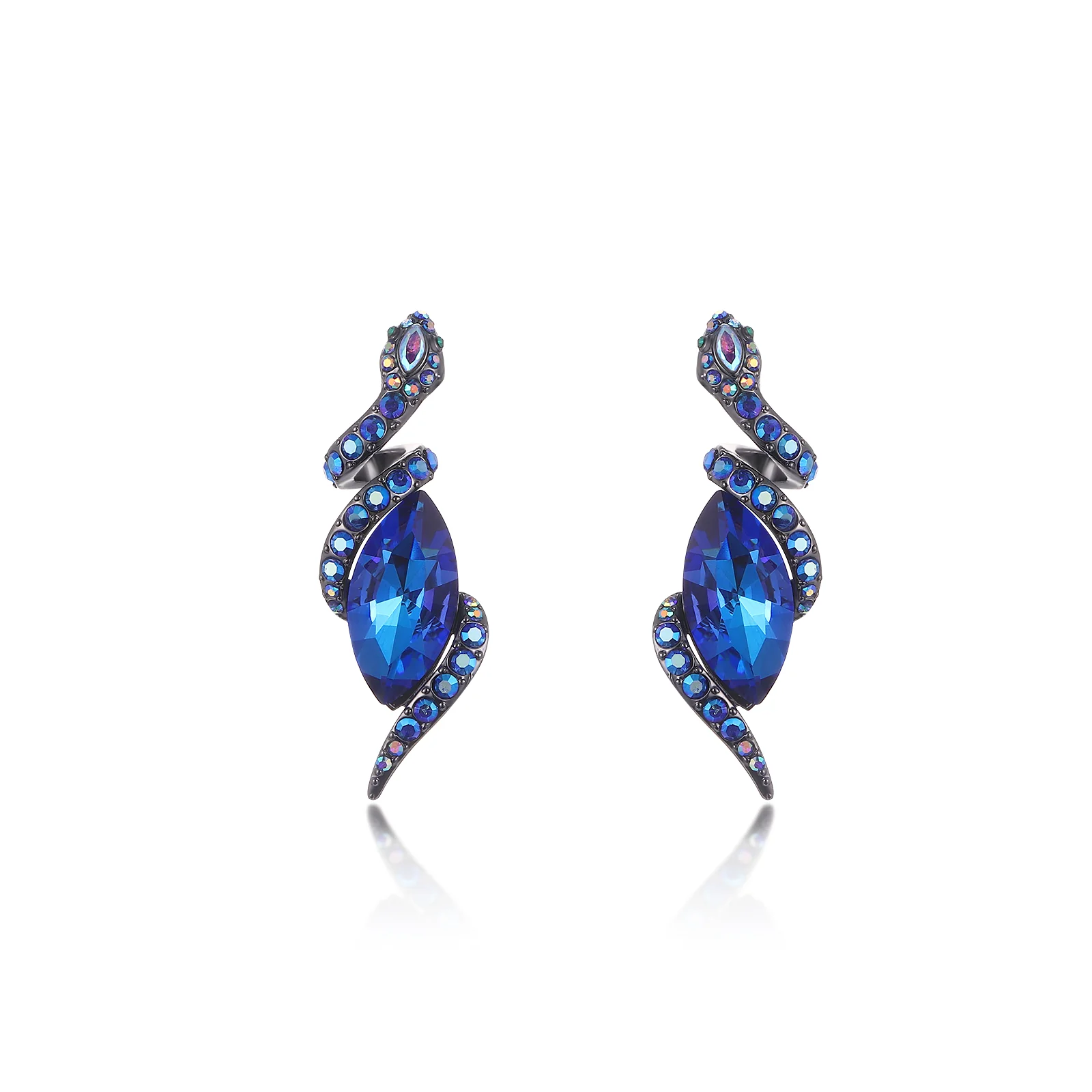 Coiled Serpent Earrings