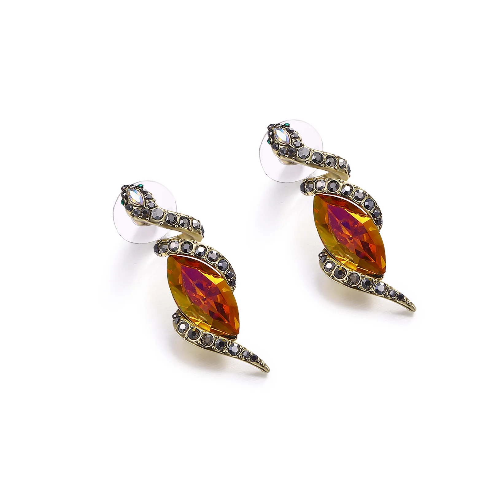 Coiled Serpent Earrings - Image 6