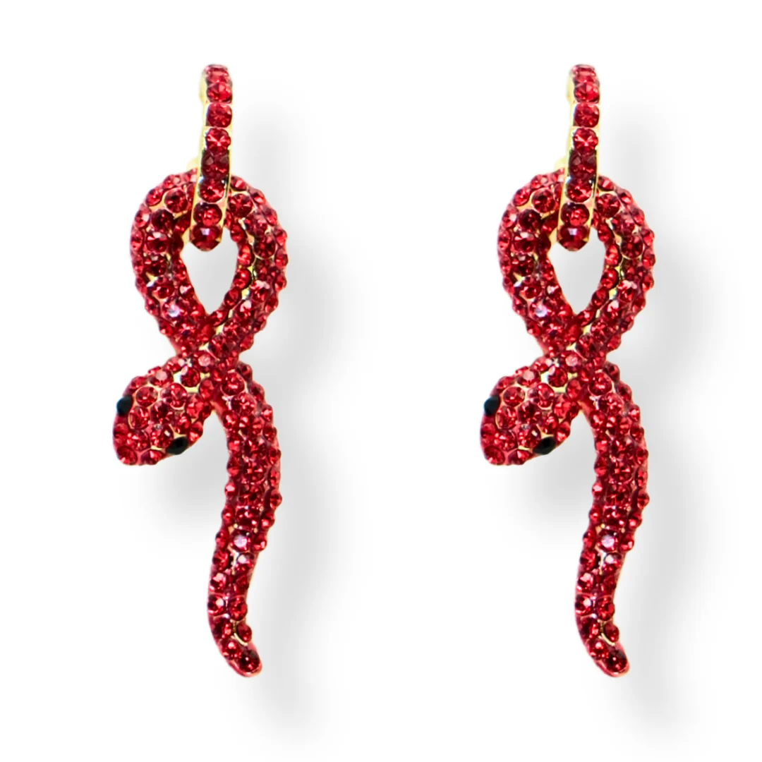 Coiled Snake Earrings