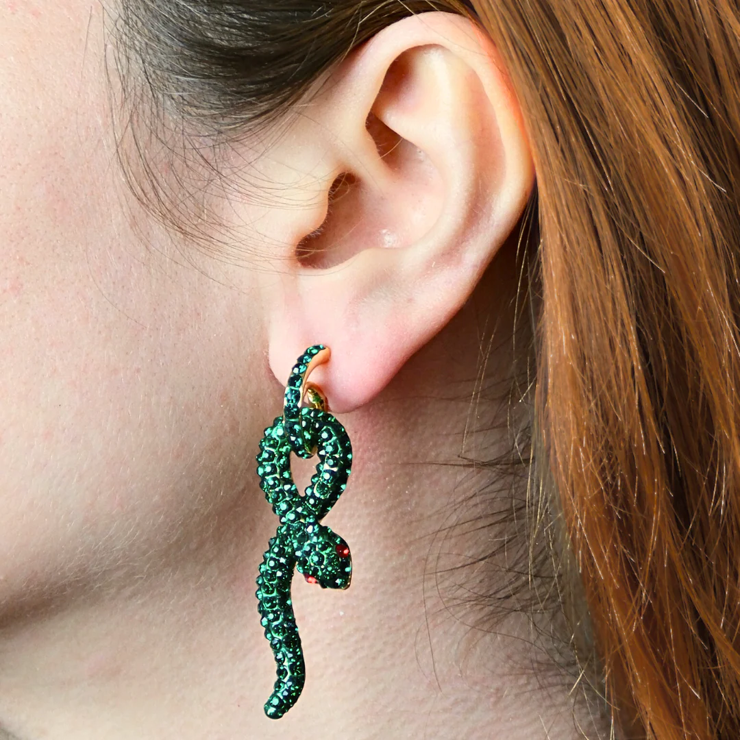 Coiled Snake Earrings - Image 3