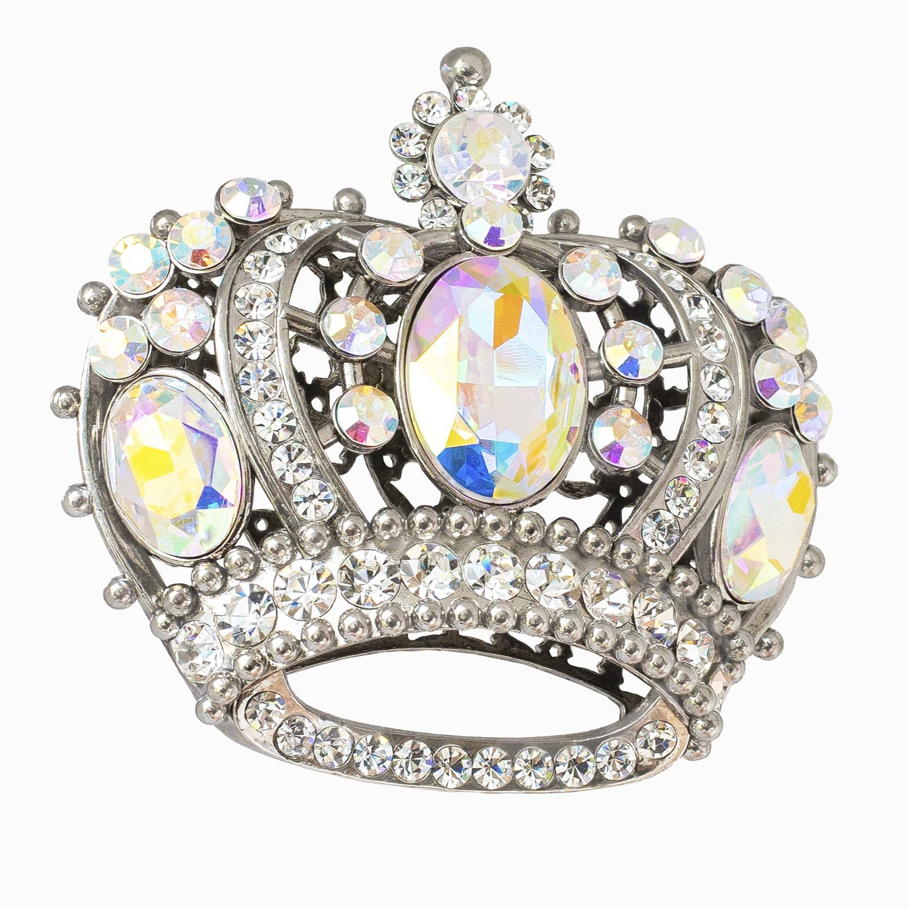 Crystal Royalty Crown Brooch - Image 4