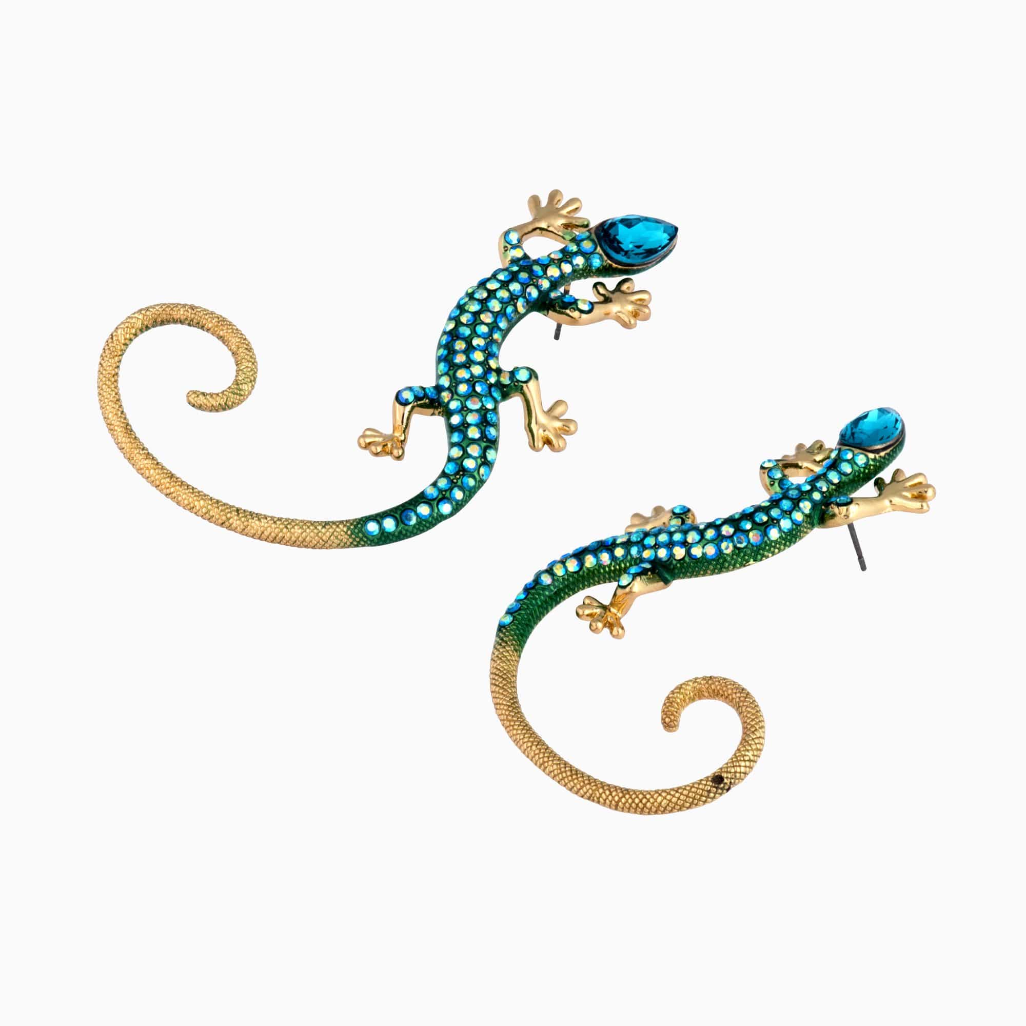 Crystal Desert Lizard Earrings - Image 6