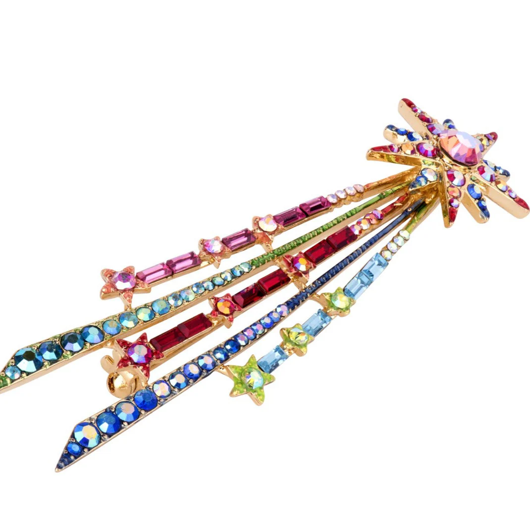 Crystal Shooting Star Brooch - Image 4