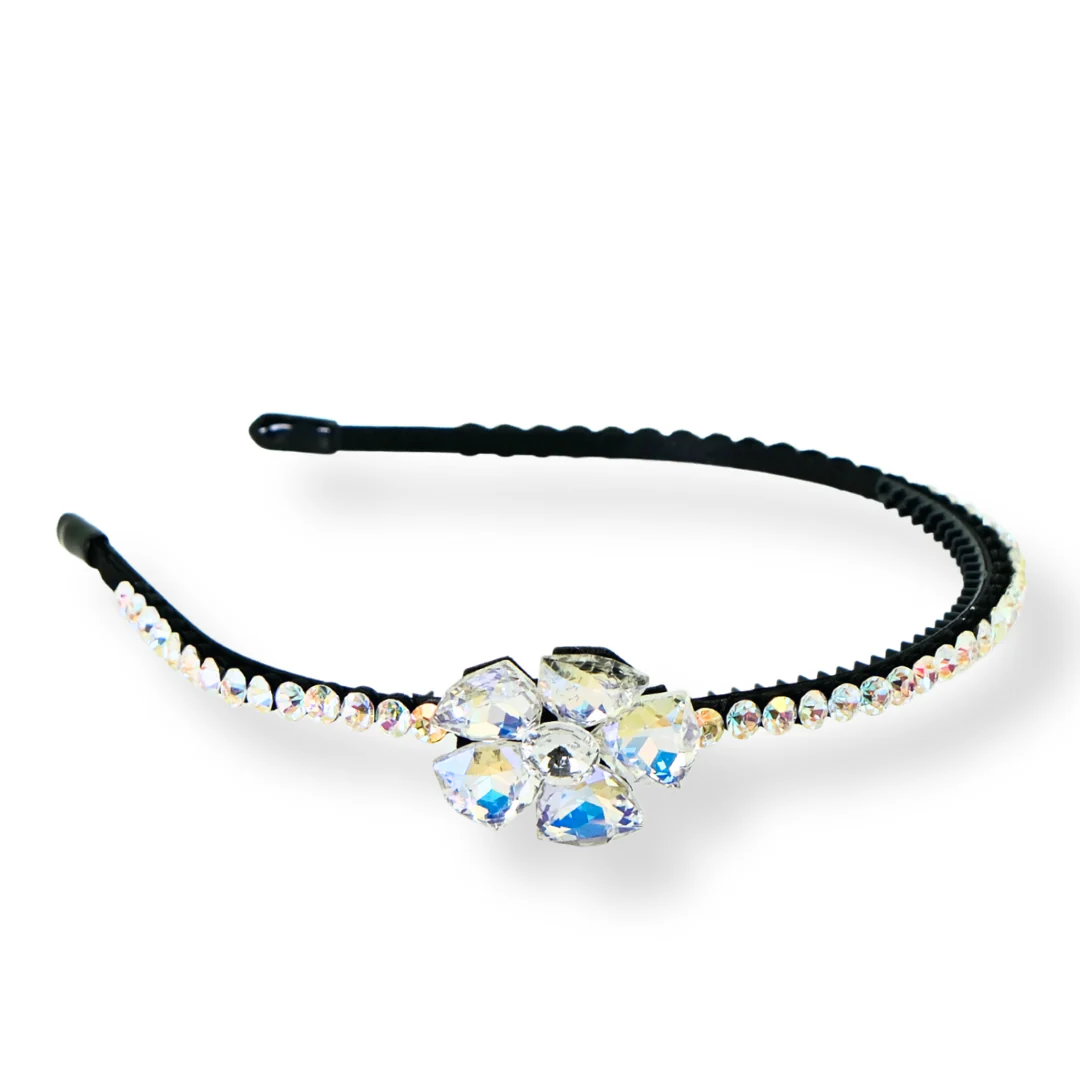 Crystal Single Flower Headband - Image 3