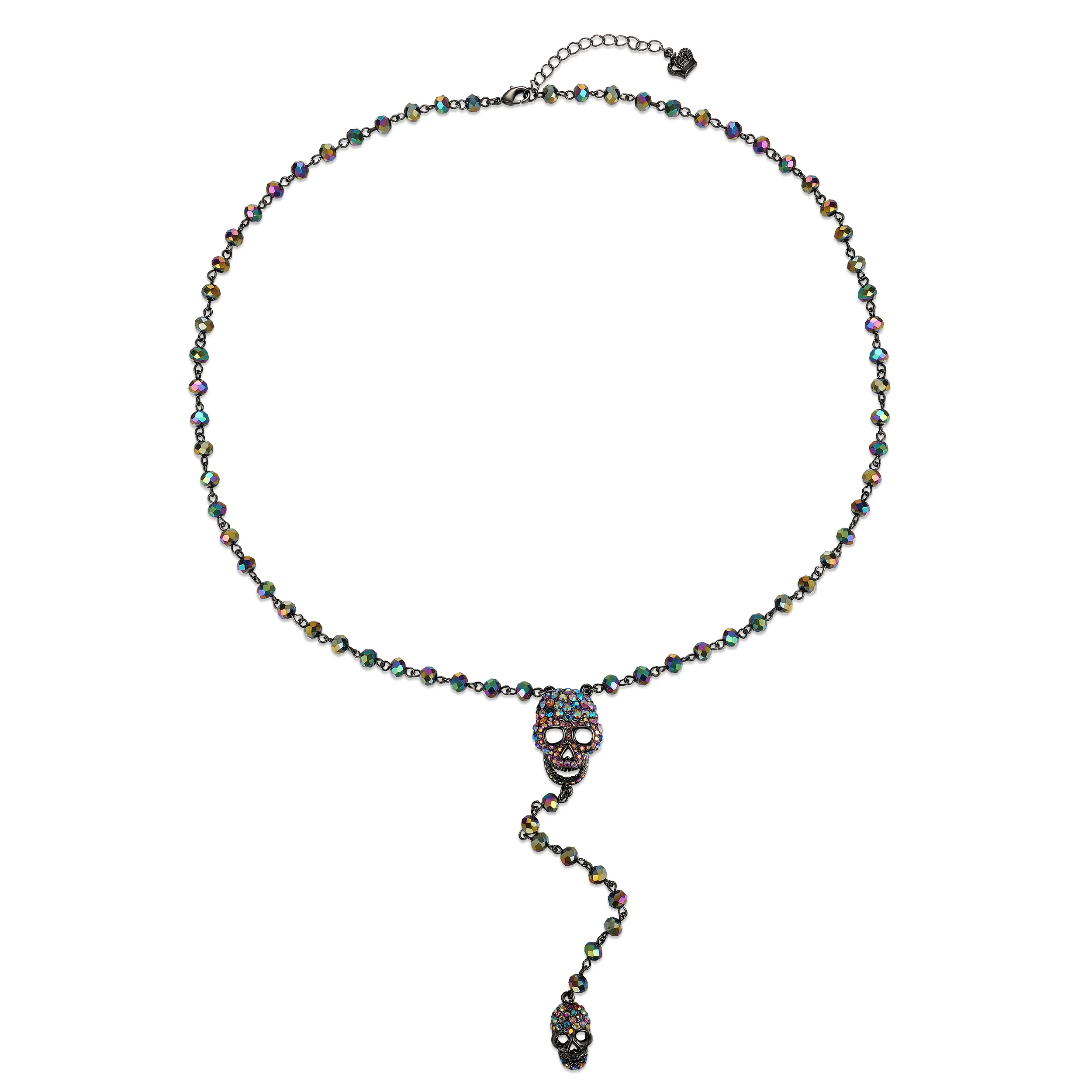 Double Skull Rosary Necklace - Image 3