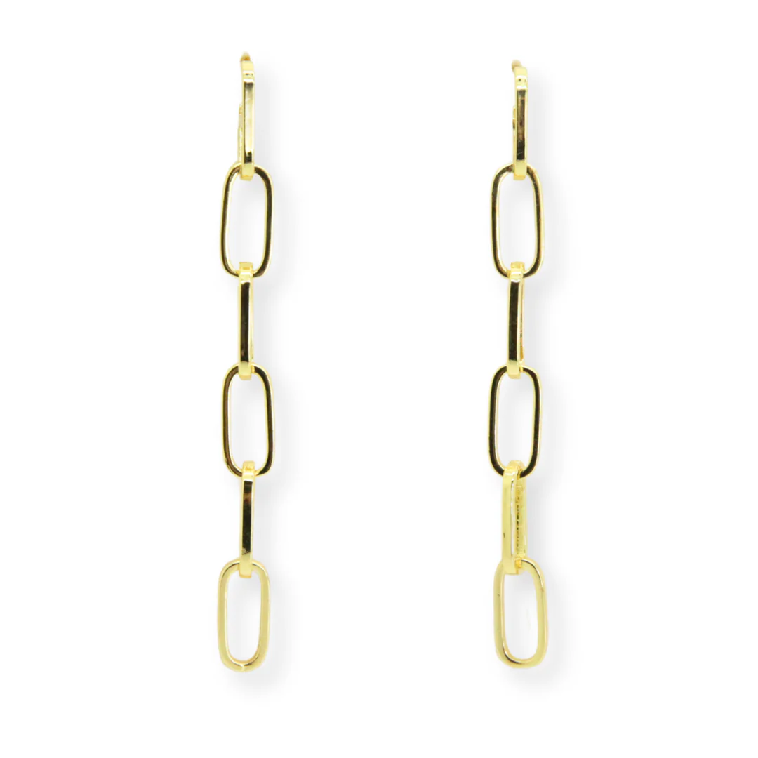Five Drop Link Earrings