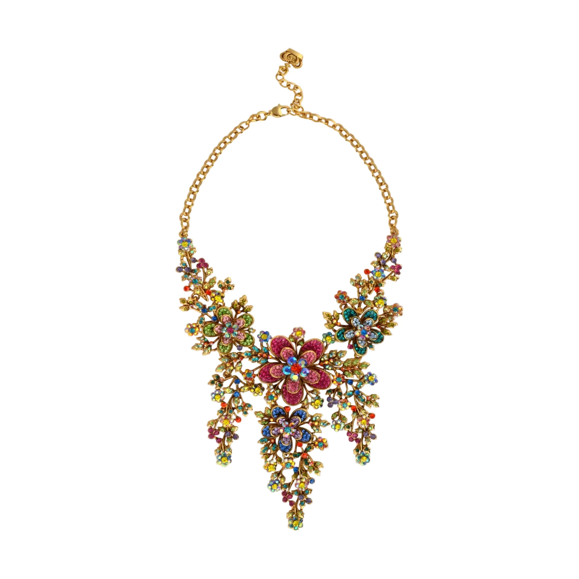Trailing Flowers Y-Shape Necklace - Image 4