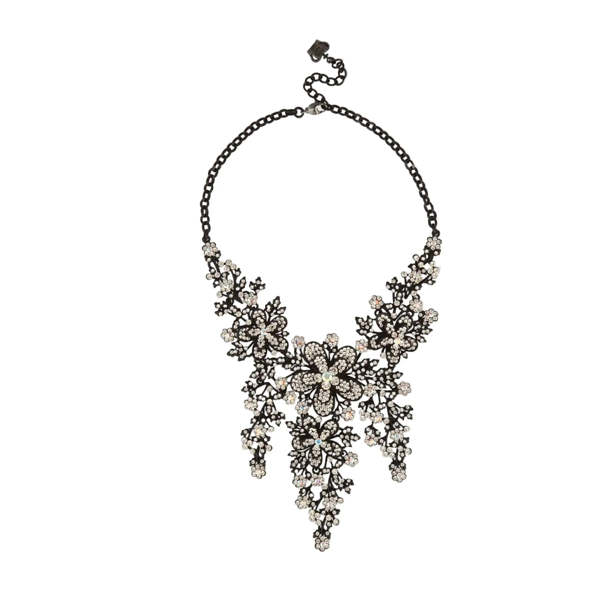 Trailing Flowers Y-Shape Necklace - Image 6