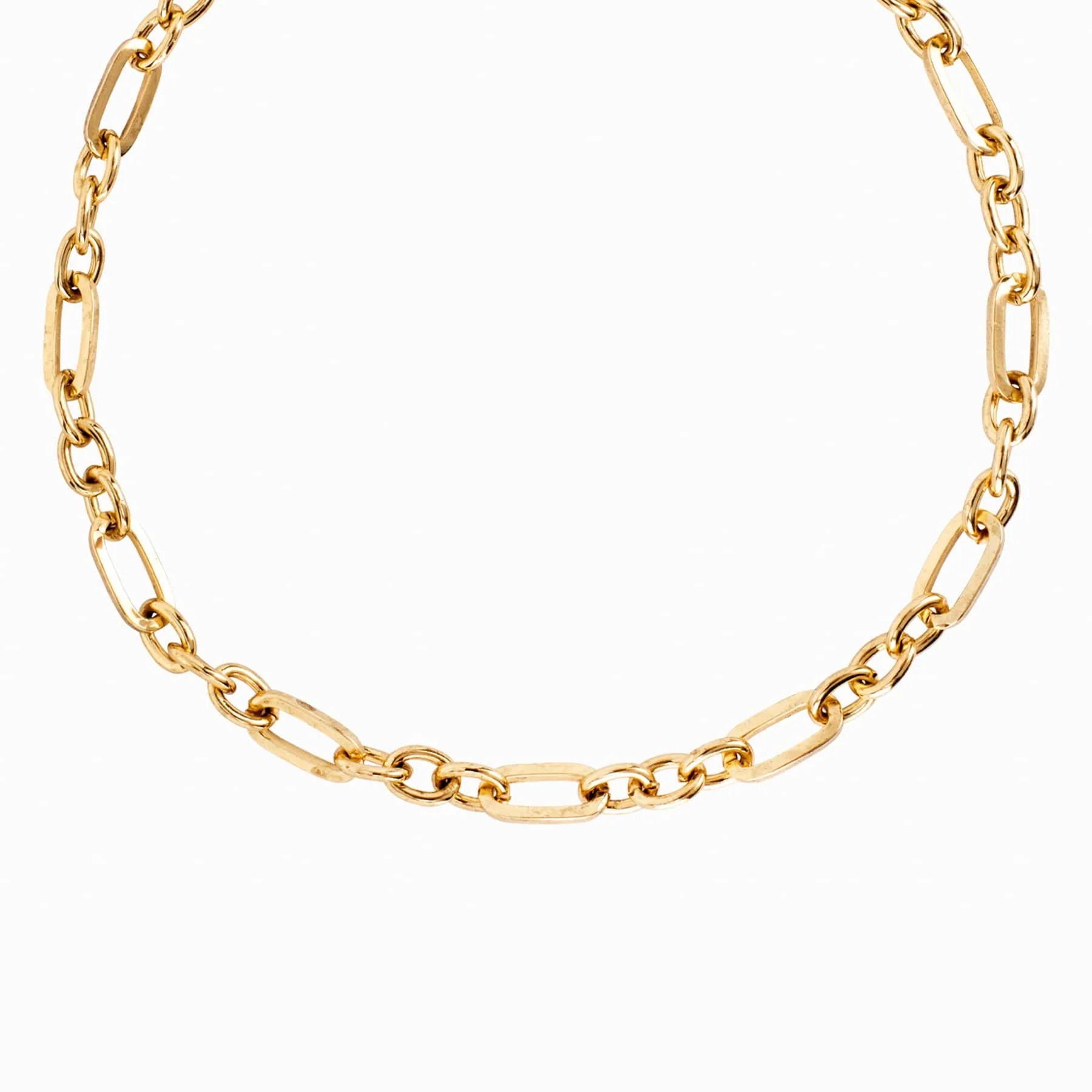 Figaro Chain Link Necklace - Image 4