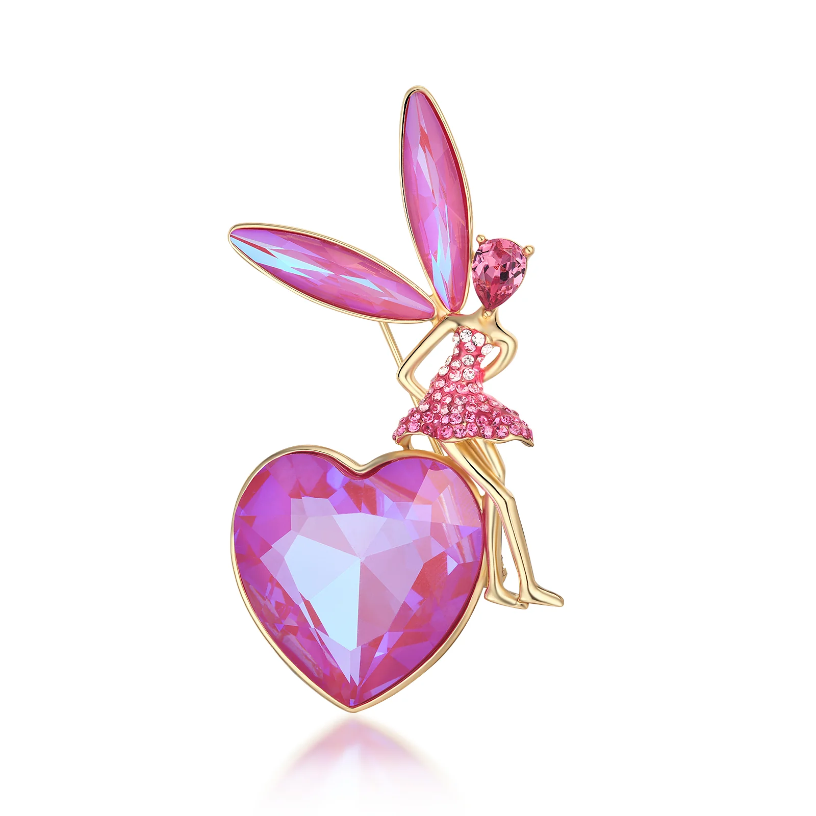 Love Heart Fairy Brooch - Image 2
