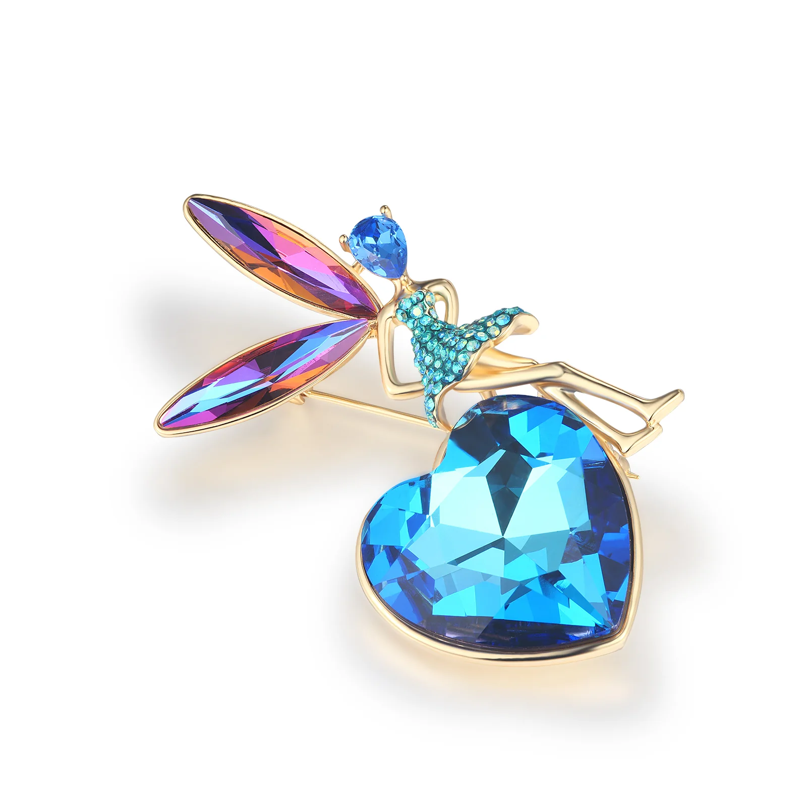 Love Heart Fairy Brooch - Image 3