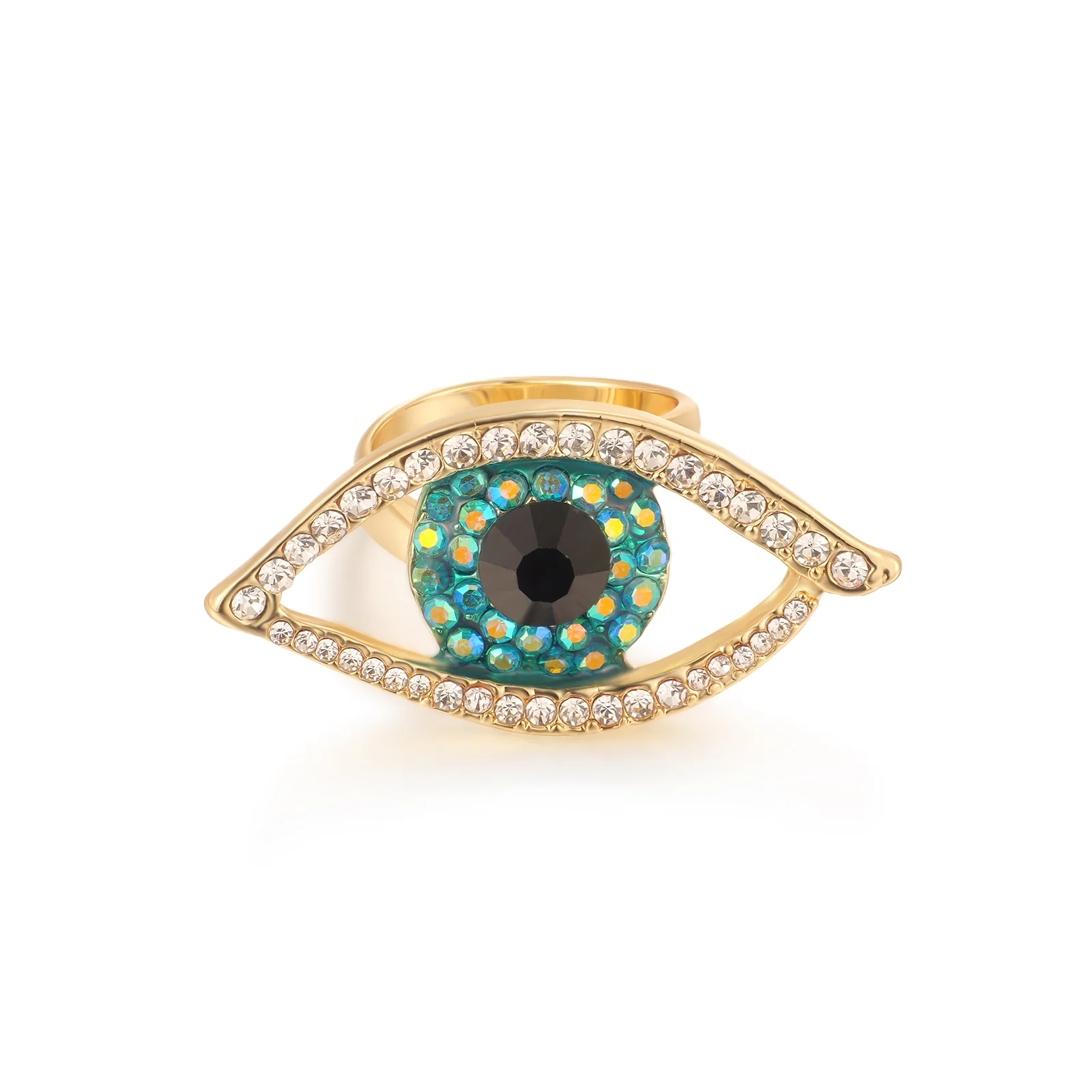 Medium Crystal Eye Ring - Image 5