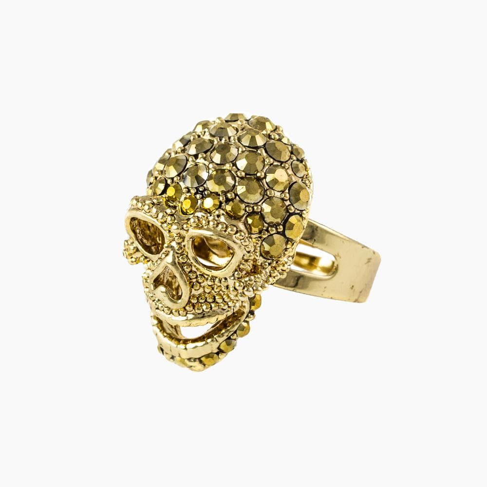 Crystal Skull Adjustable Ring - Image 3