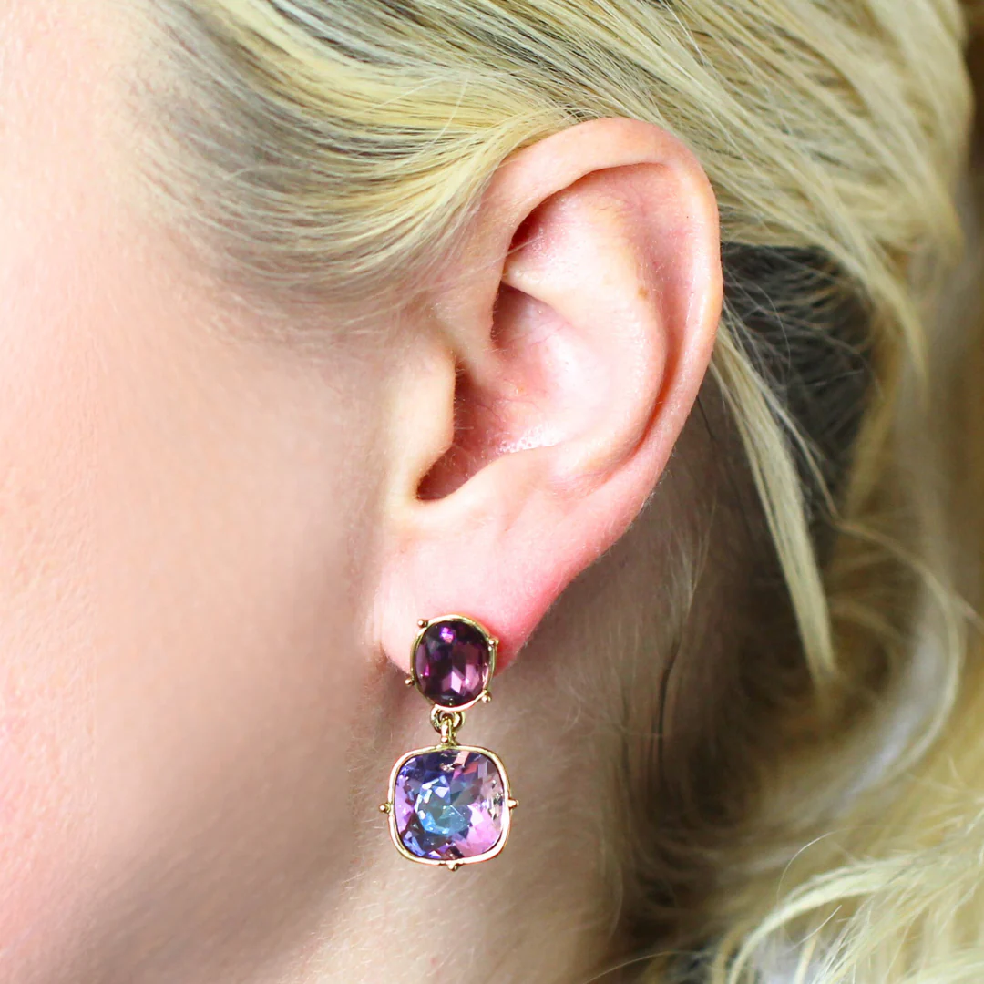 Sparkling Crystal Earrings - Image 2