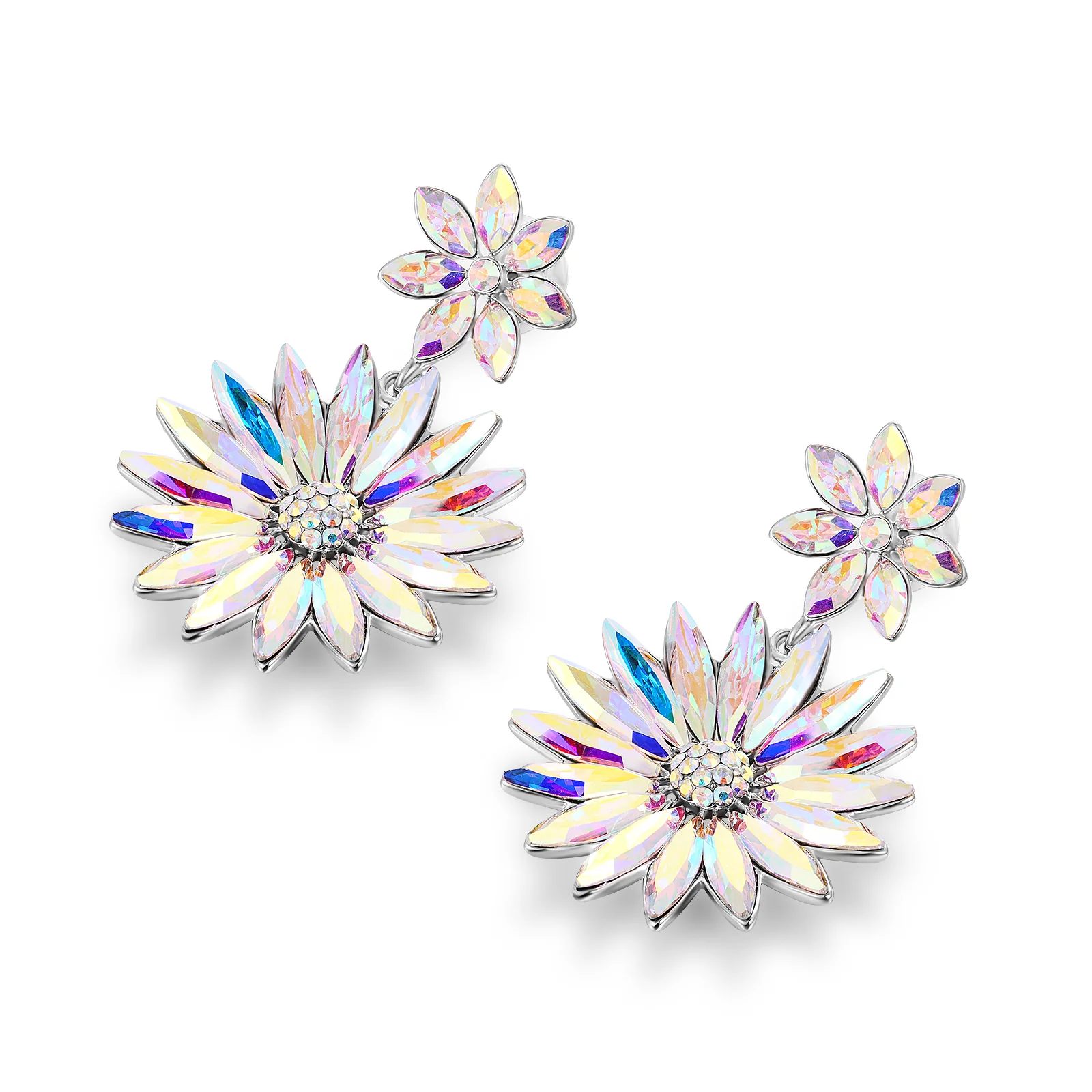 Sparkling Flower Earrings - Image 6