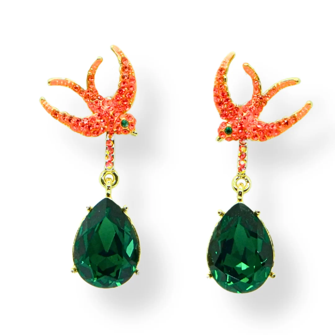 Flying Swallow Earrings - Image 7